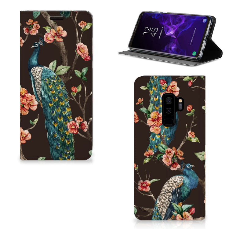 Samsung Galaxy S9 Plus Hoesje maken Pauw met Bloemen