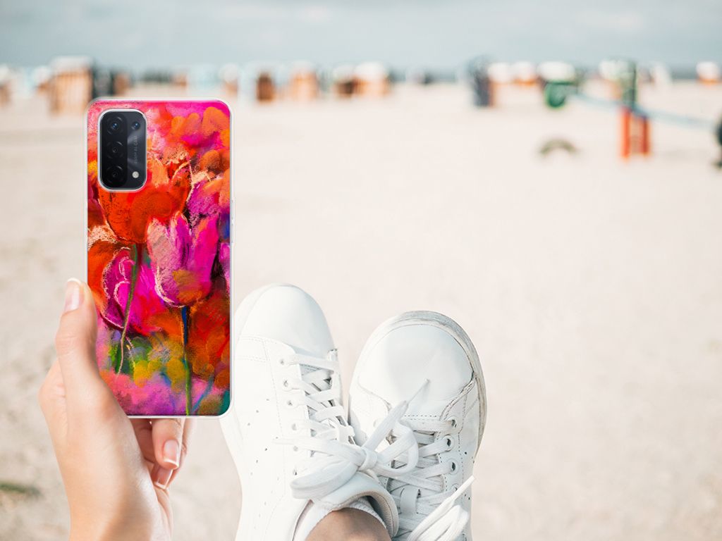 Hoesje maken OPPO A93 5G Tulips B2C Telecom