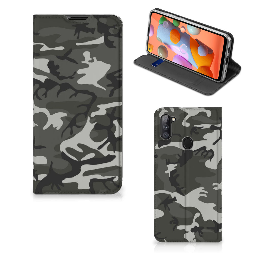 Samsung Galaxy M11 | A11 Hoesje met Magneet Army Light