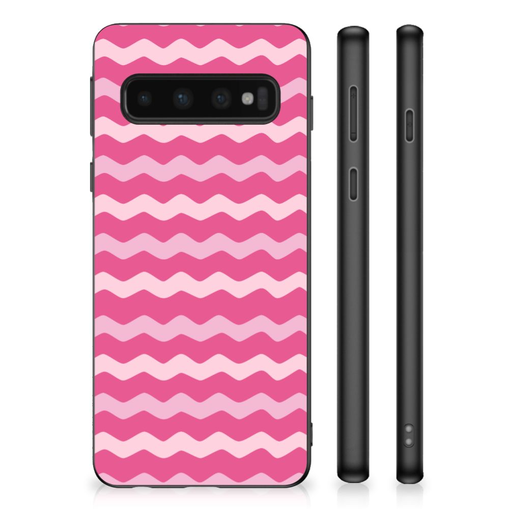 Samsung Galaxy S10 Bumper Case Waves Pink