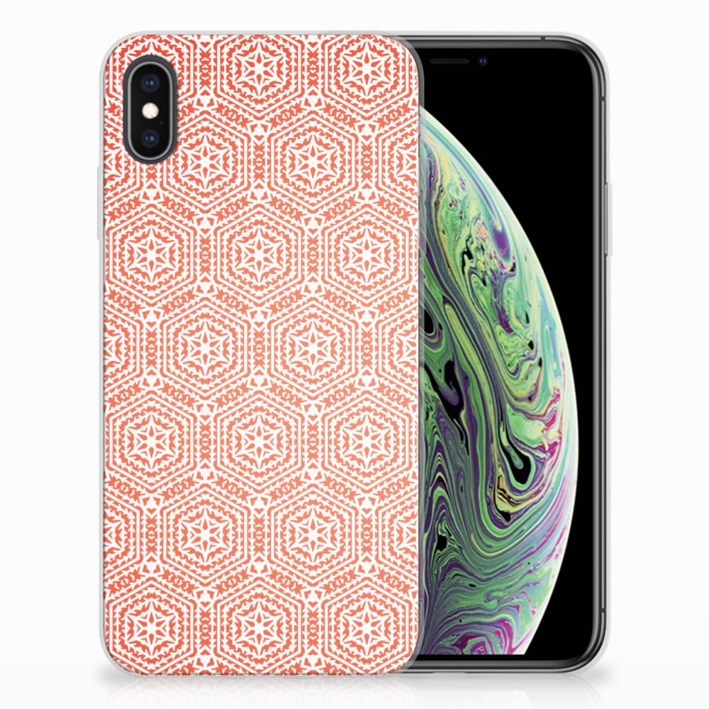 Apple iPhone Xs Max TPU bumper Pattern Orange