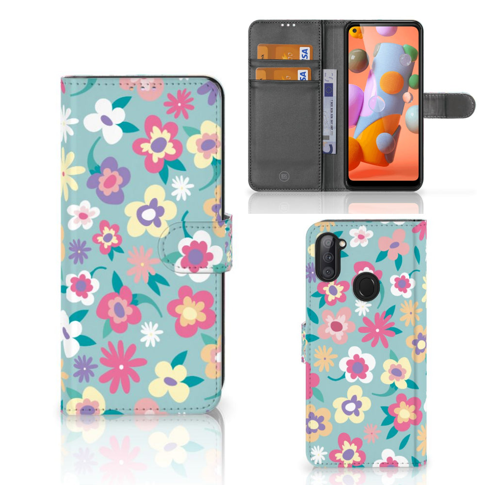 Samsung Galaxy M11 | A11 Hoesje Flower Power