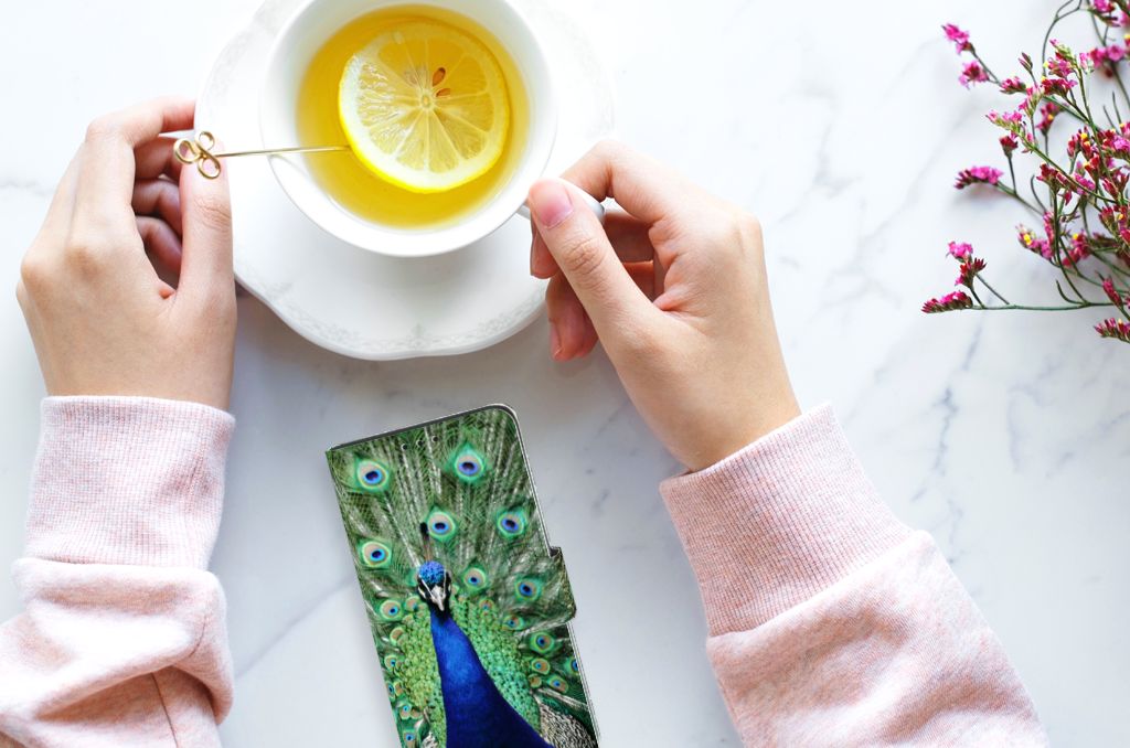 Xiaomi Redmi 7A Telefoonhoesje met Pasjes Pauw