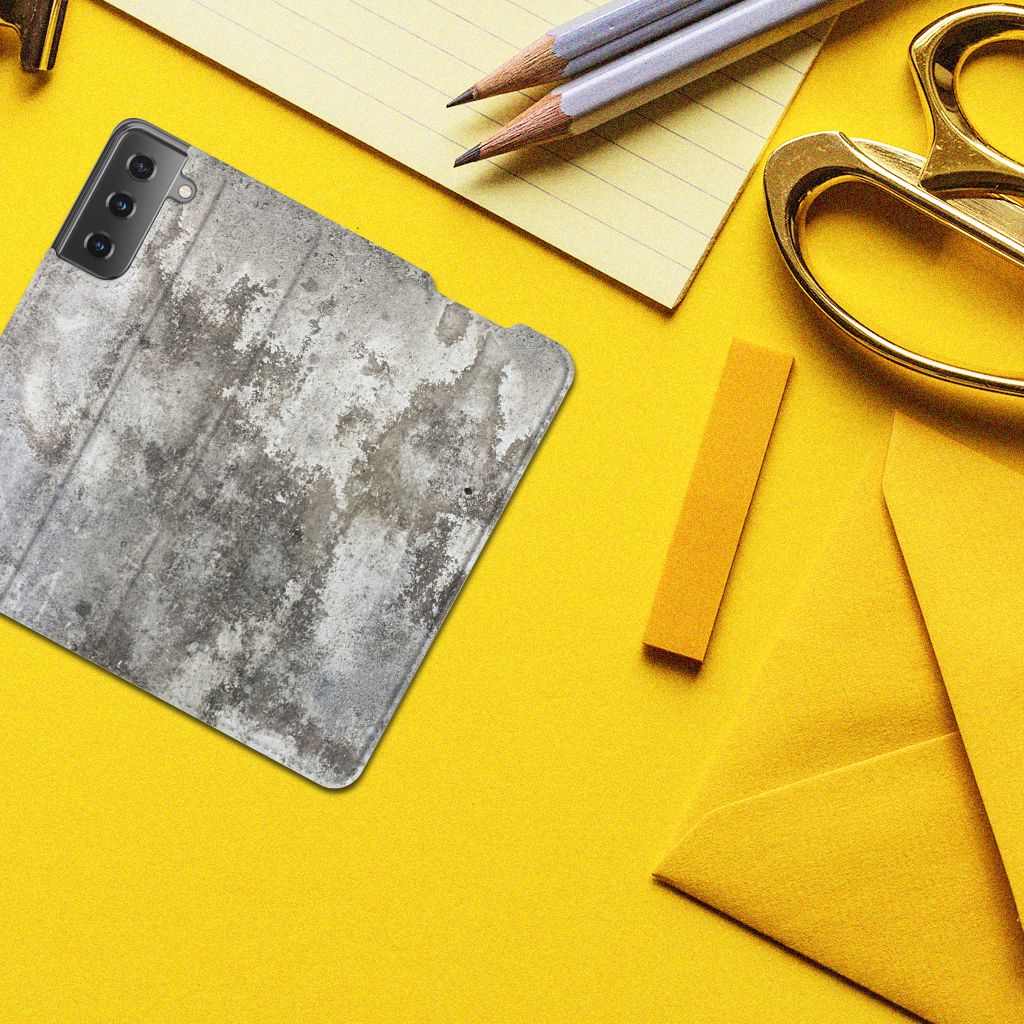 Samsung Galaxy S21 Standcase Beton Print - B2C Telecom