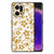 OPPO Find X5 Bloemen Hoesje Gouden Bloemen