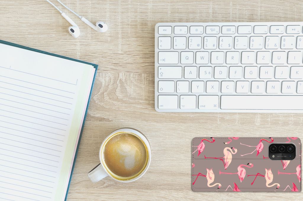 OPPO A54 5G | A74 5G | A93 5G Hoesje maken Flamingo - B2C Telecom