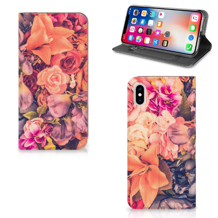 Apple iPhone Xs Max Smart Cover Bosje Bloemen