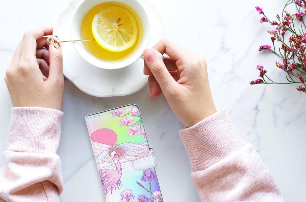 OPPO Reno4 Z Telefoonhoesje met Pasjes Bird