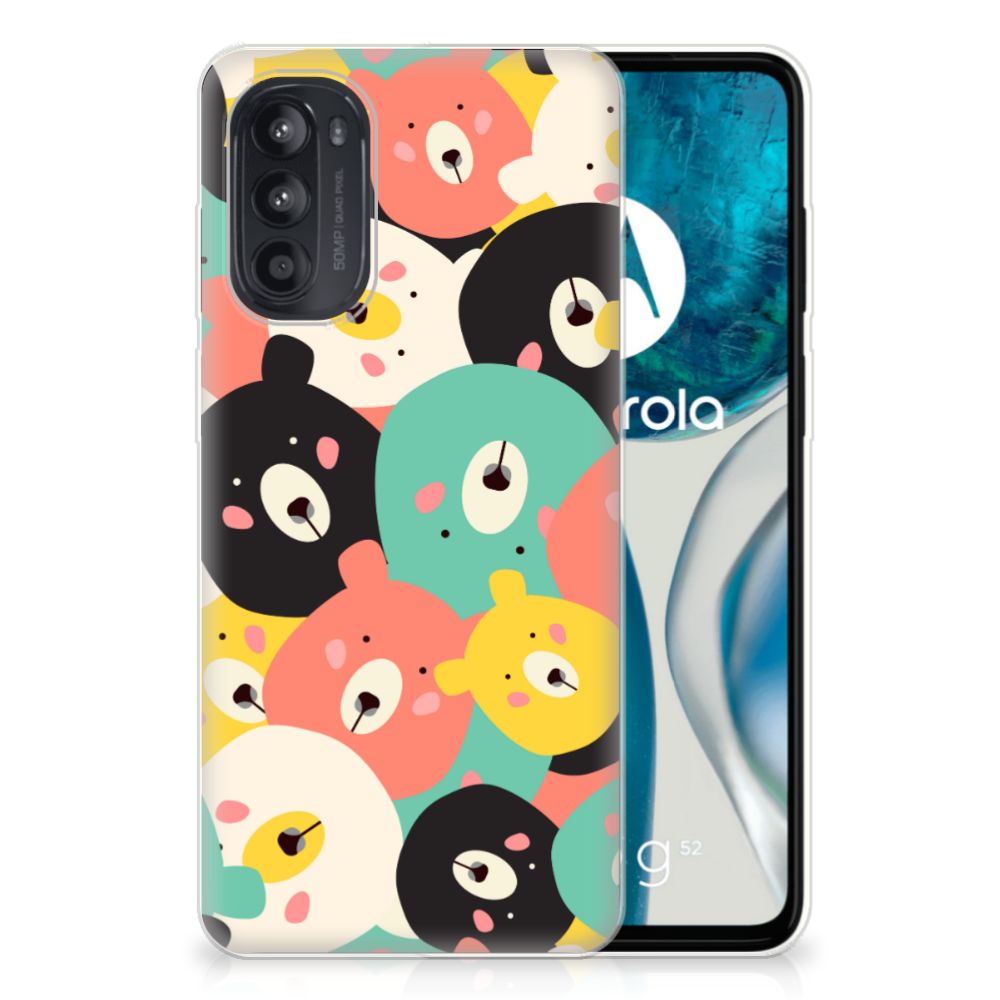Motorola Moto G52/G82 Telefoonhoesje met Naam Bears B2C Telecom