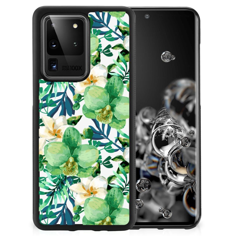 Samsung Galaxy S20 Ultra Skin Case Orchidee Groen