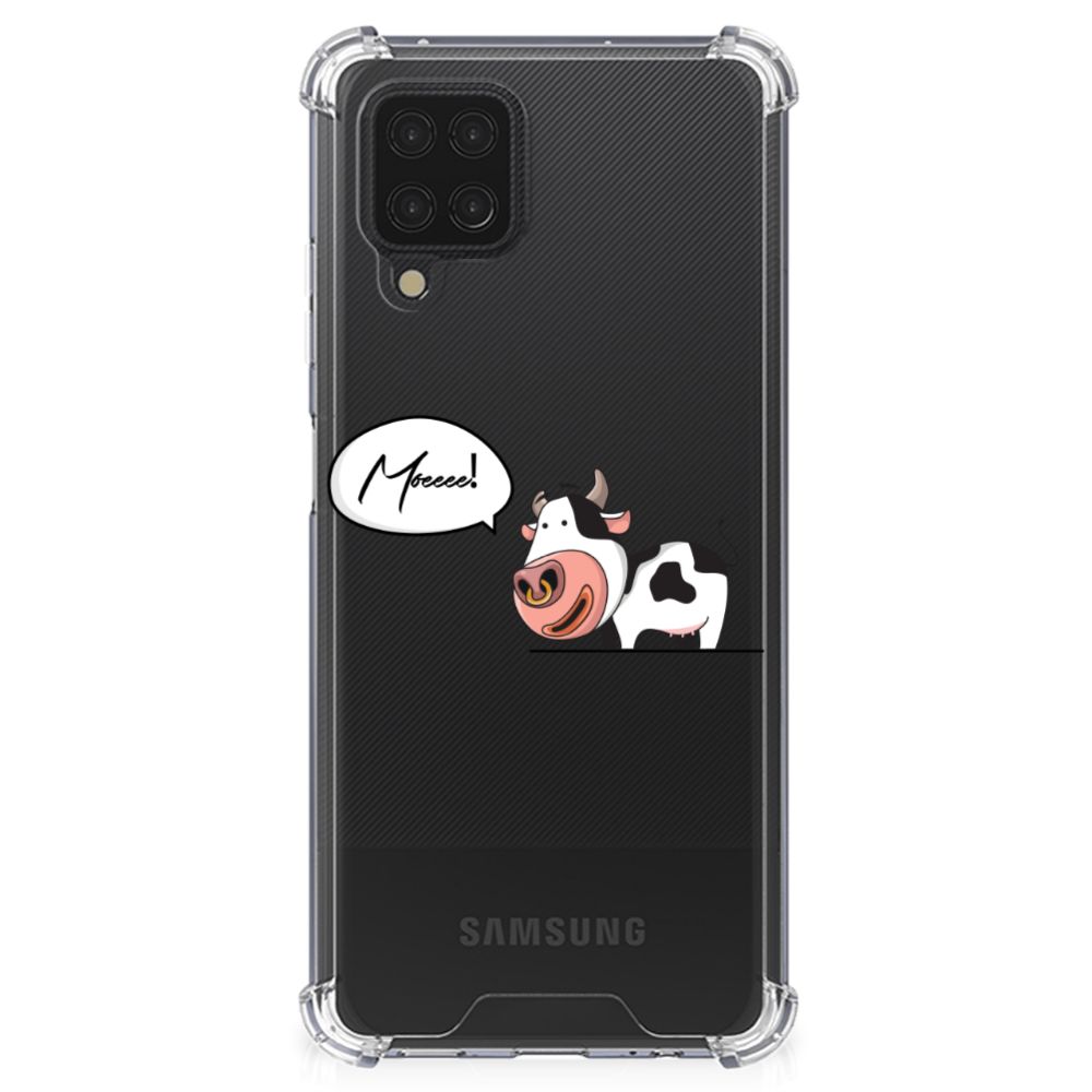 Samsung Galaxy A12 Stevig Bumper Hoesje Cow
