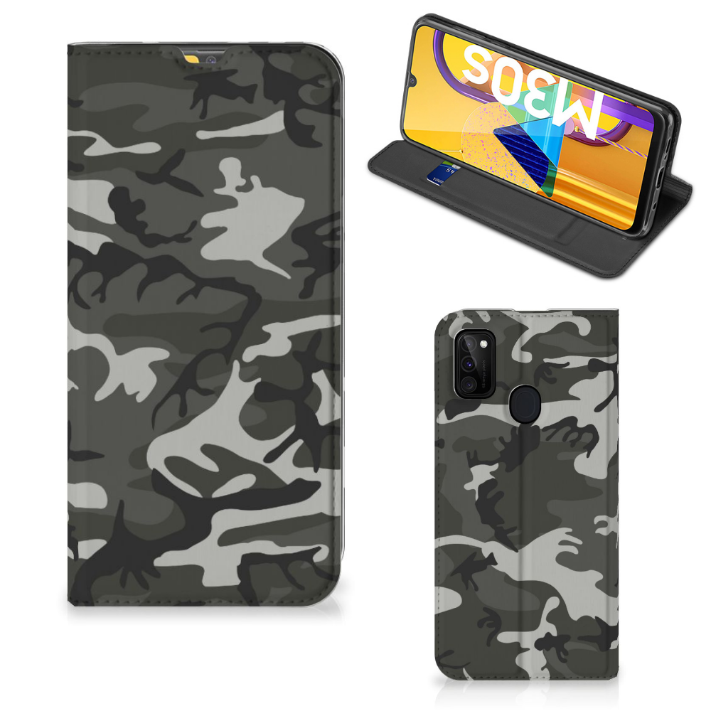 Samsung Galaxy M30s | M21 Hoesje met Magneet Army Light - B2C Telecom