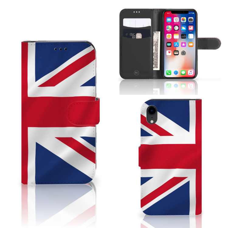 Apple iPhone Xr Bookstyle Case Groot-Brittannië