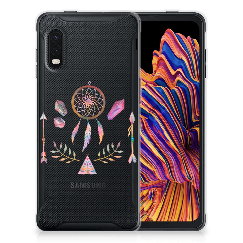 Samsung Xcover Pro Telefoonhoesje met Naam Boho Dreamcatcher B2C Telecom