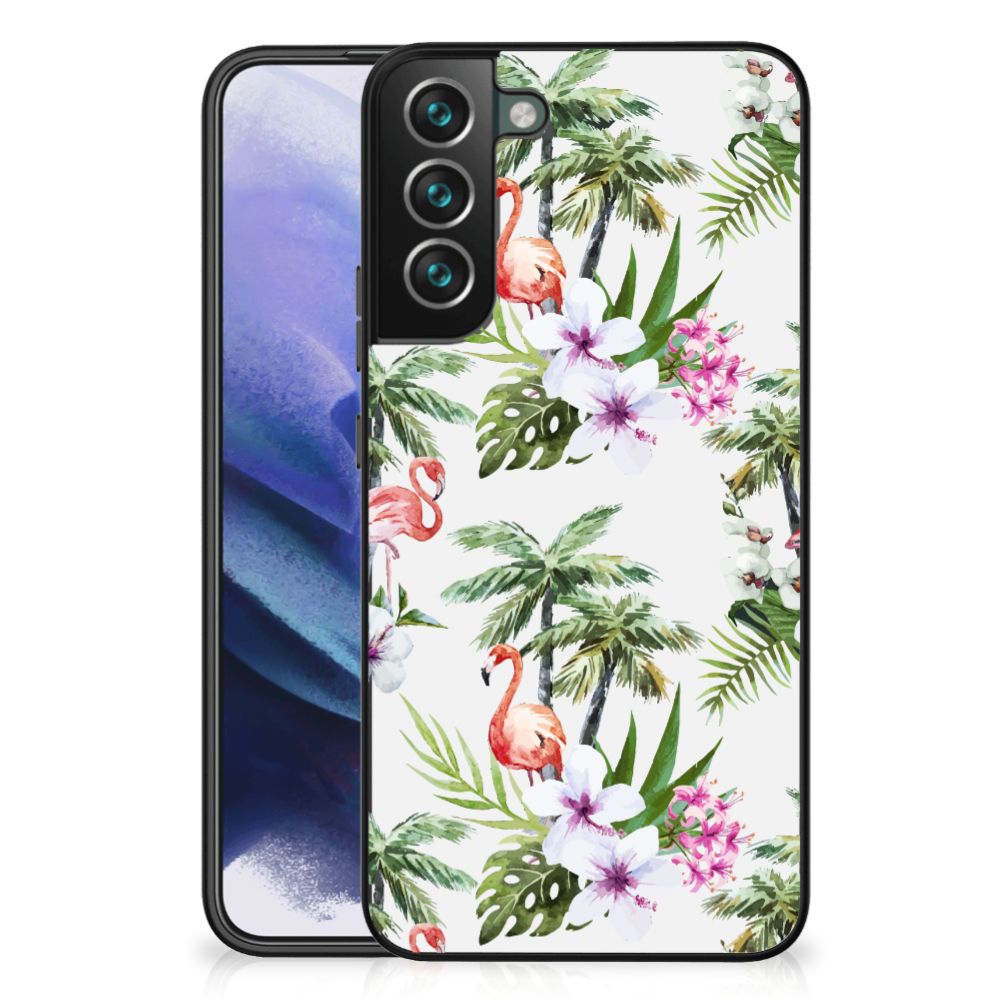 Samsung Galaxy S22 Plus Dierenprint Telefoonhoesje Flamingo Palms B2C Telecom