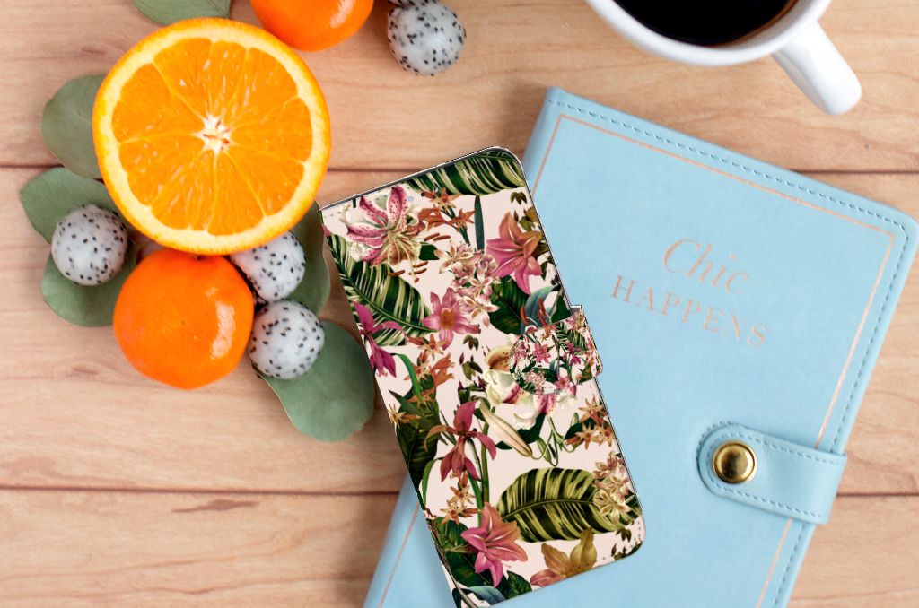 OPPO A17 Hoesje Flowers