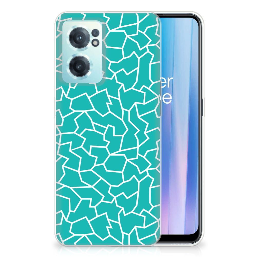 OnePlus Nord CE 2 5G Hoesje maken Cracks Blue B2C Telecom