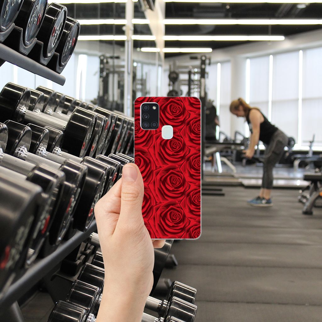 Samsung Galaxy A21s TPU Case Red Roses B2C Telecom