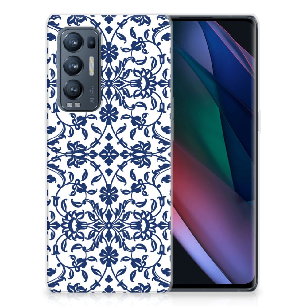 OPPO Find X3 Neo TPU Case Flower Blue B2C Telecom