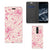 Nokia 5.1 (2018) Smart Cover Pink Flowers