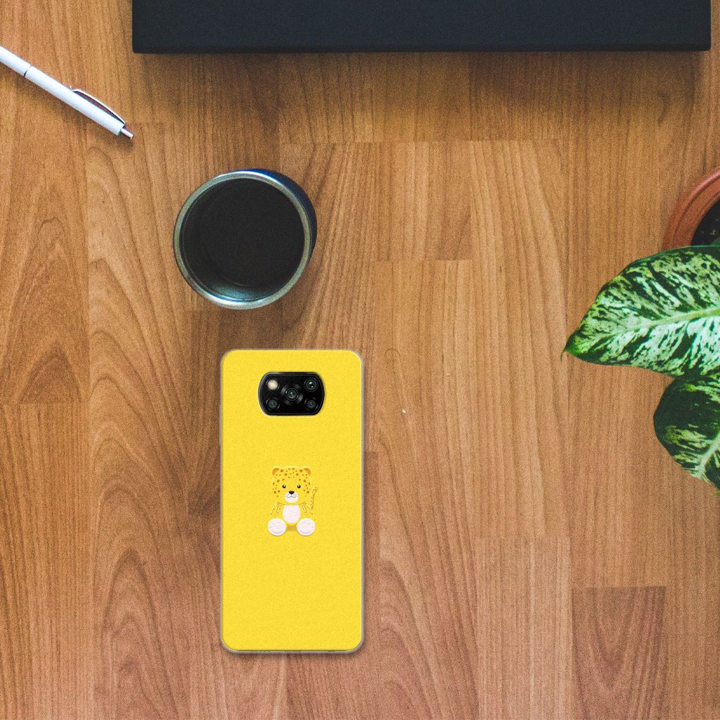 Xiaomi Poco X3 | Poco X3 Pro Telefoonhoesje met Naam Baby Leopard B2C Telecom