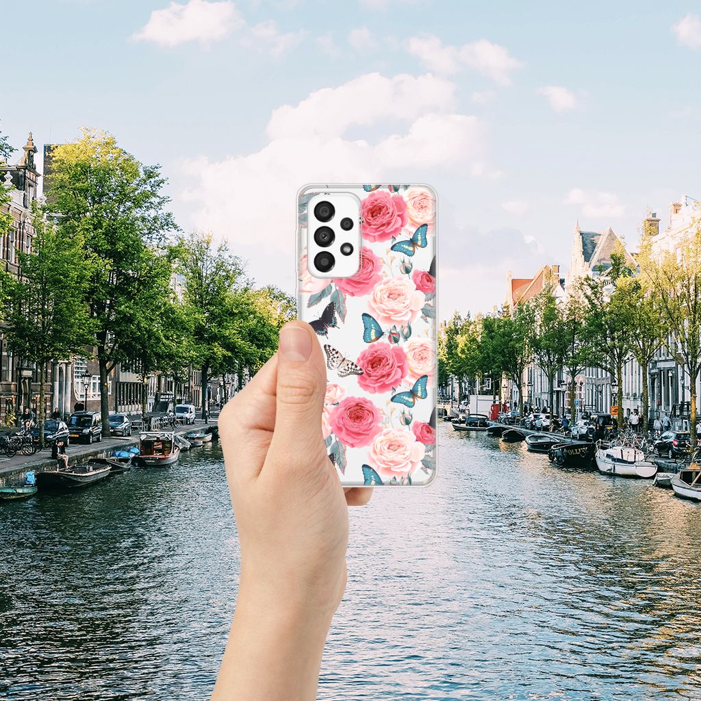 Samsung Galaxy A33 5G TPU Case Butterfly Roses B2C Telecom