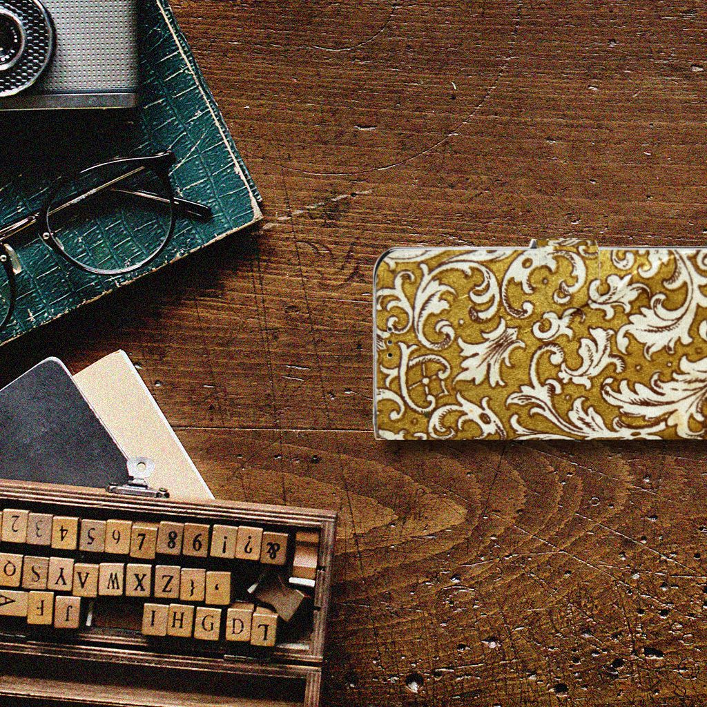 Wallet Case Motorola Moto G7 Power Barok Goud
