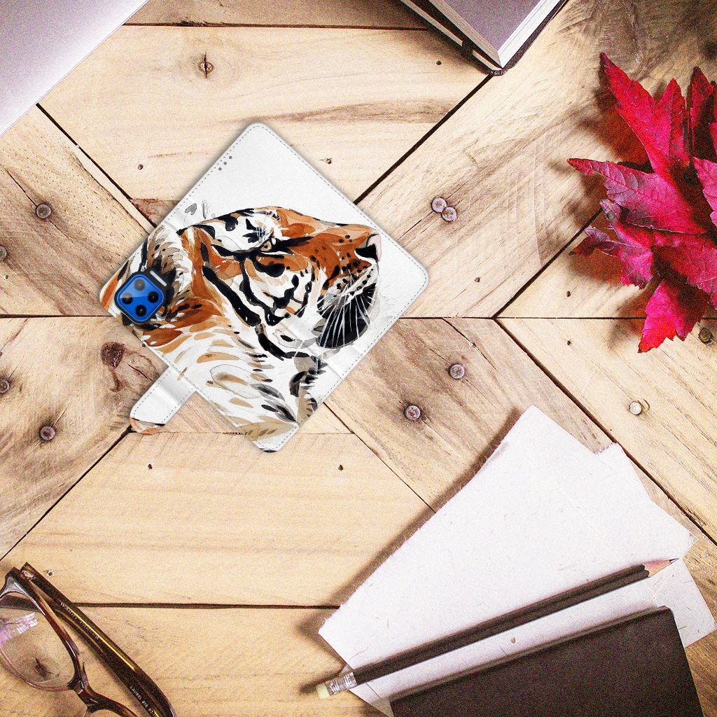 Hoesje Motorola Moto G 5G Plus Watercolor Tiger