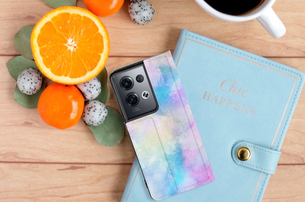 Bookcase OPPO Reno8 Pro Watercolor Light - B2C Telecom