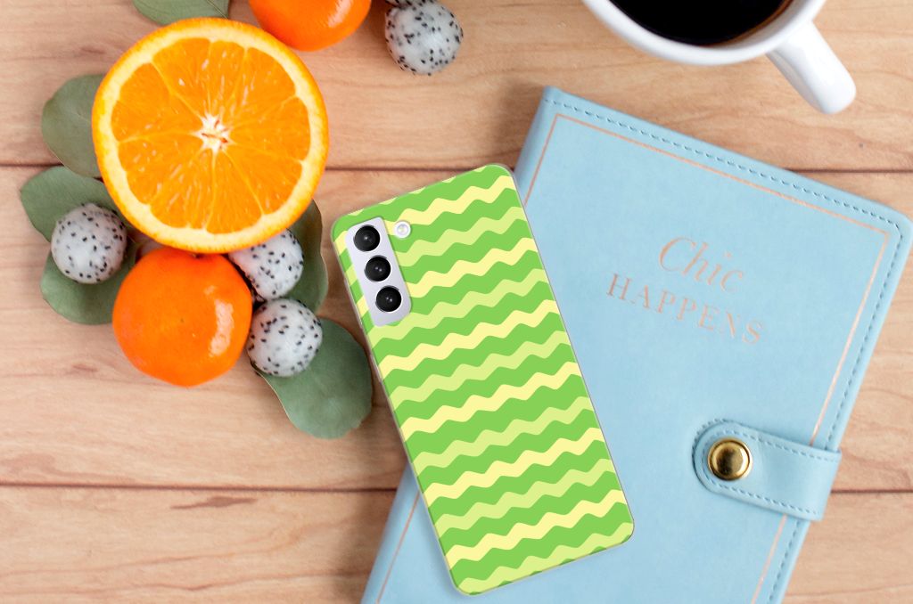 Samsung Galaxy S21 Plus TPU bumper Waves Green B2C Telecom