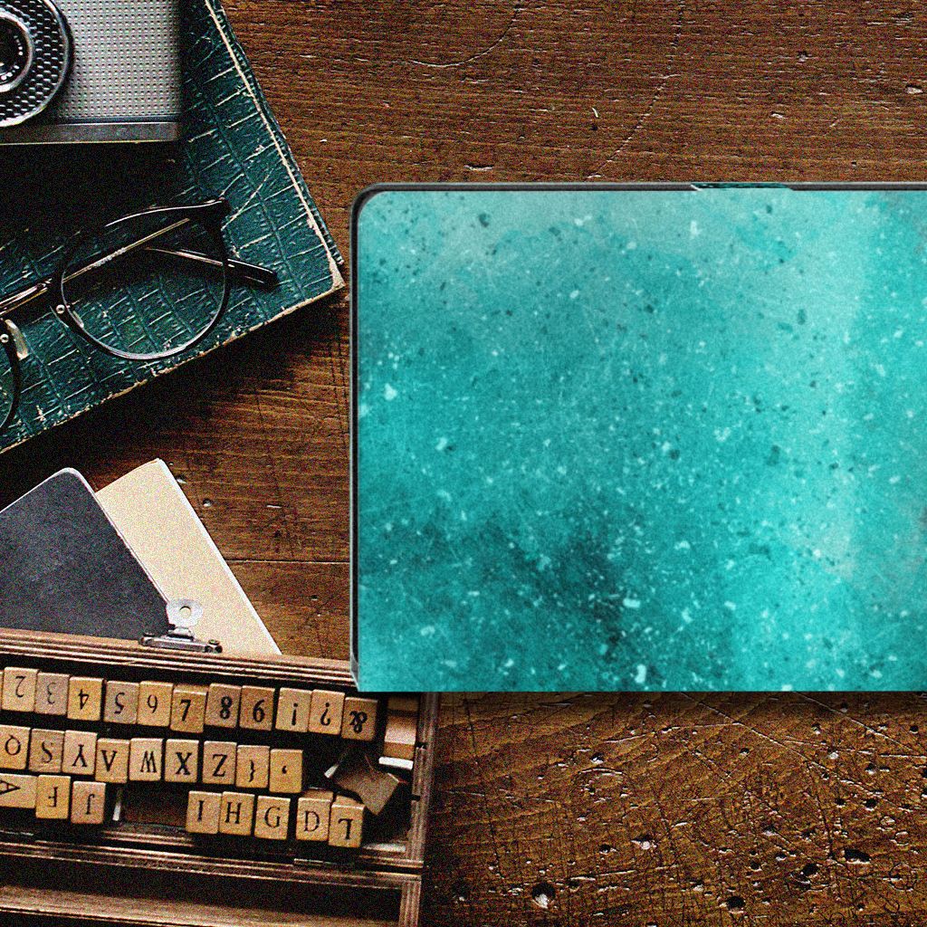 Hoes Samsung Galaxy Tab A8 2021/2022 Painting Blue