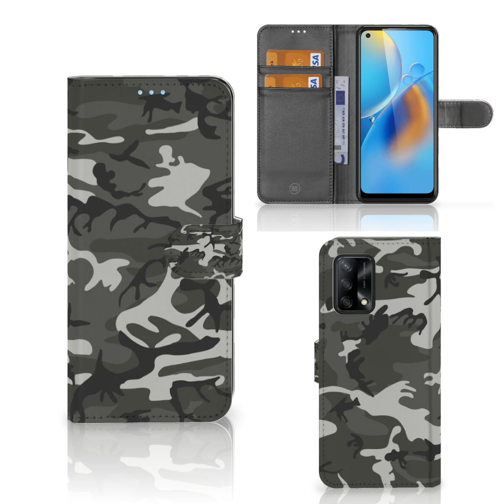 OPPO A74 4G Telefoon Hoesje Army Light