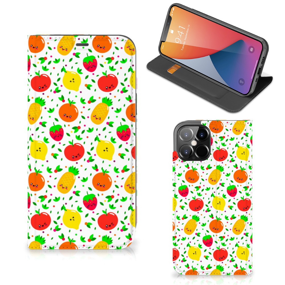iPhone 12 Pro Max Flip Style Cover Fruits - B2C Telecom
