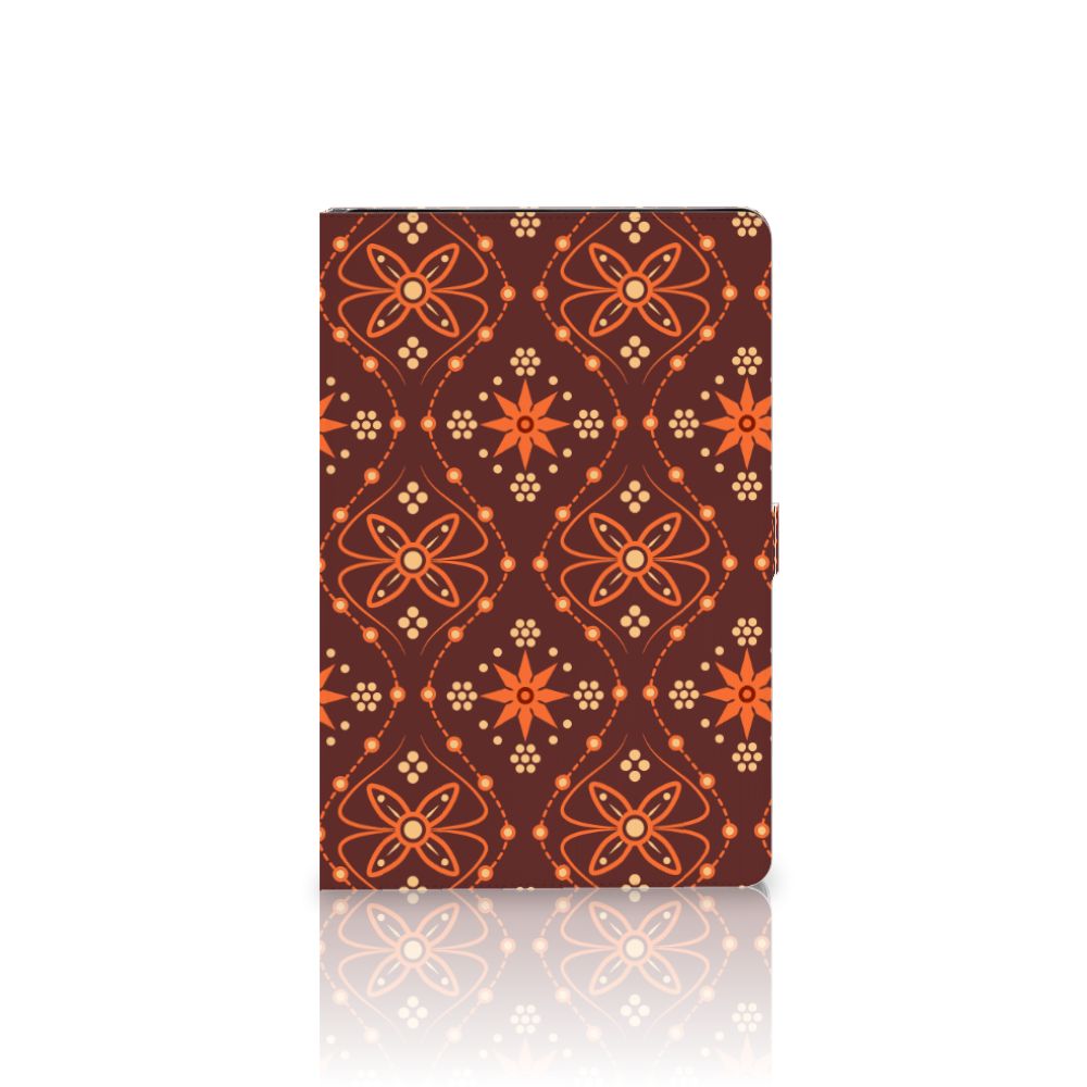 Samsung Galaxy Tab S7 FE | S7+ | S8+ Tablet Hoes Batik Brown