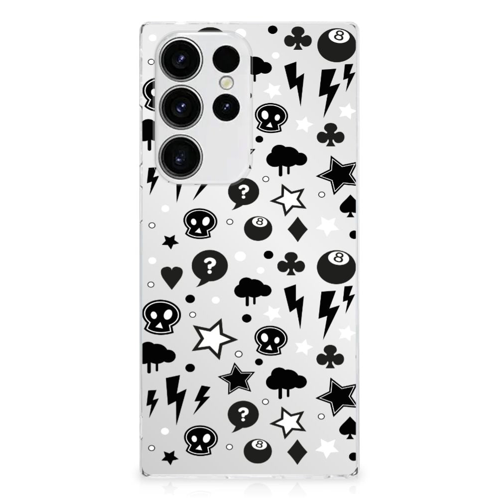 Silicone Back Case Samsung Galaxy S23 Ultra Silver Punk B2C Telecom