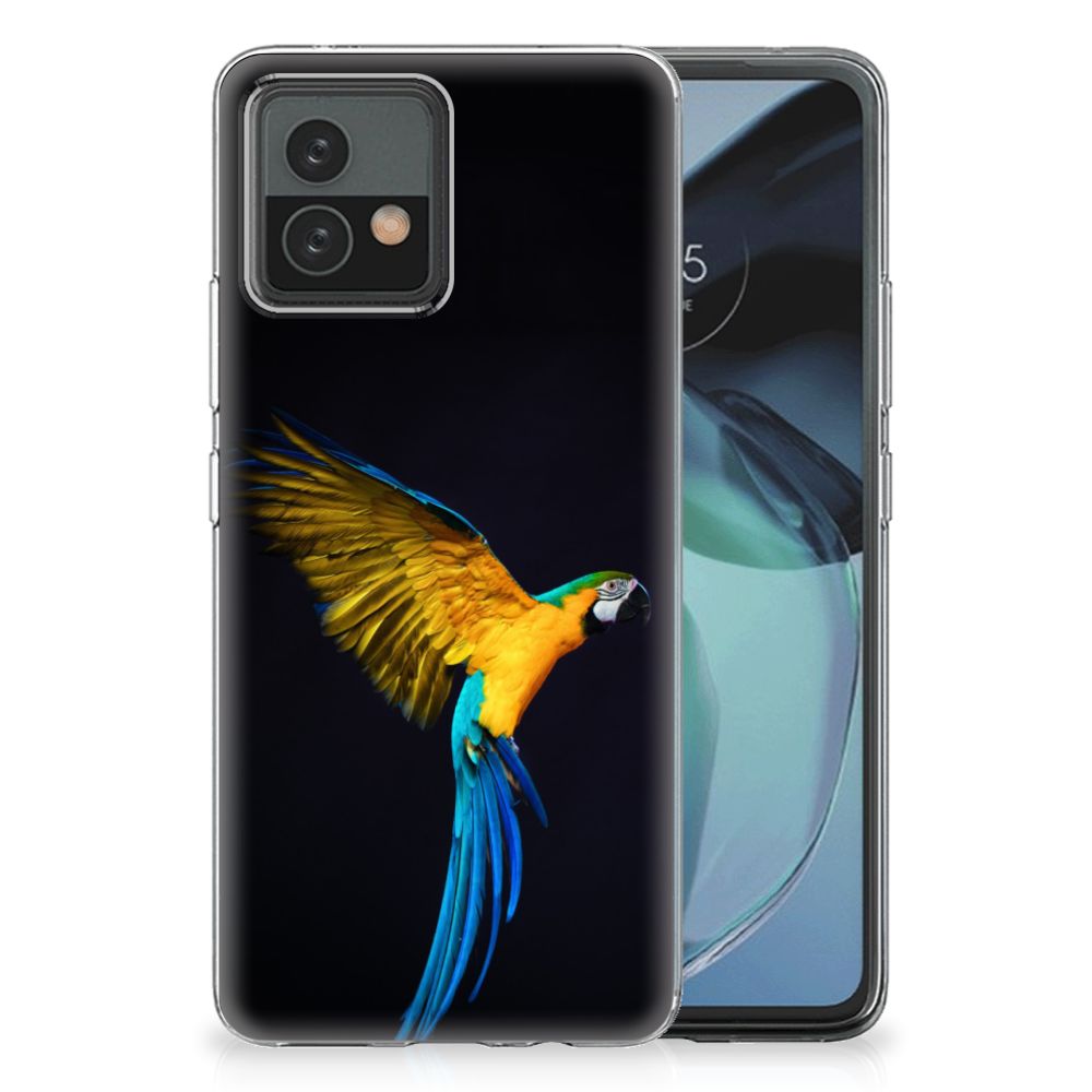 Motorola Moto G72 TPU Hoesje Papegaai