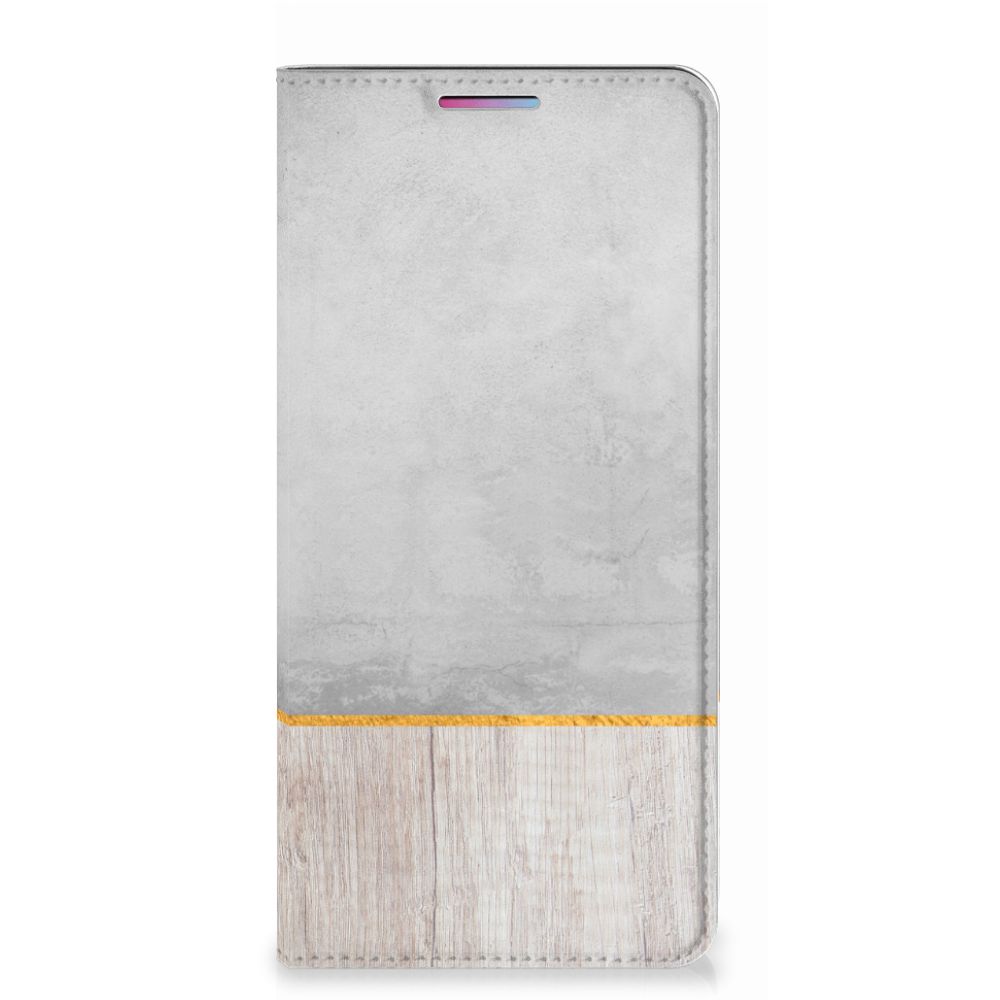 Motorola Moto G60s Book Wallet Case Wood Concrete - B2C Telecom