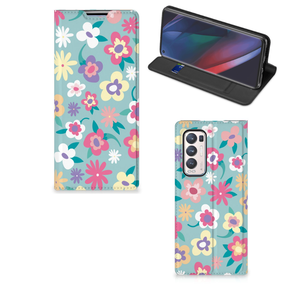 OPPO Find X3 Neo Smart Cover Flower Power - B2C Telecom