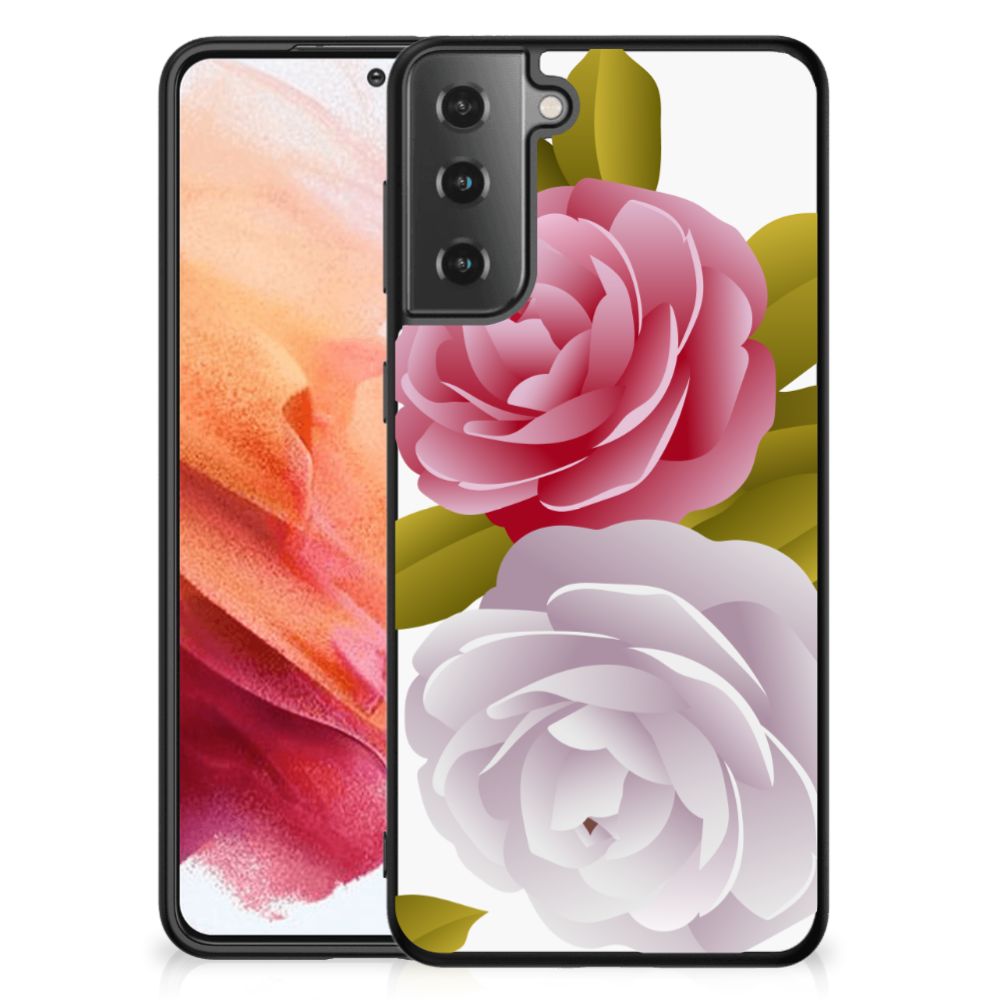 Samsung Galaxy S21 Bloemen Hoesje Roses