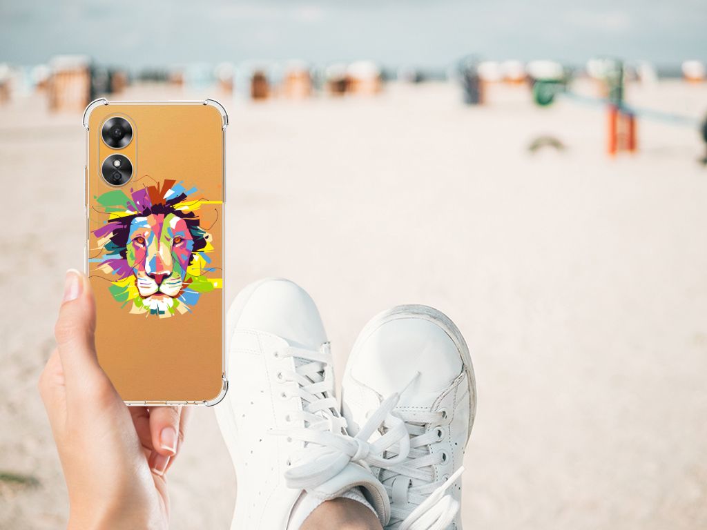 OPPO A17 Stevig Bumper Hoesje Lion Color B2C Telecom