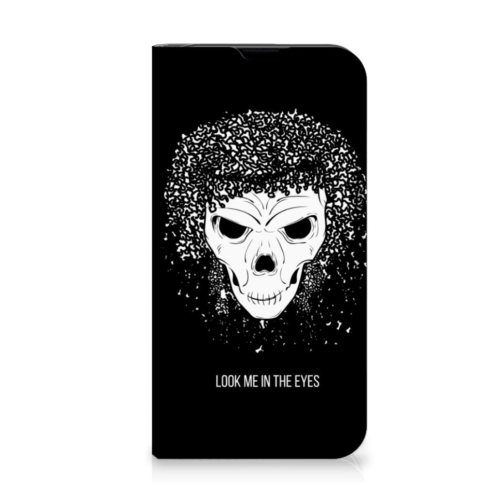 Mobiel BookCase iPhone 13 Mini Skull Hair - B2C Telecom