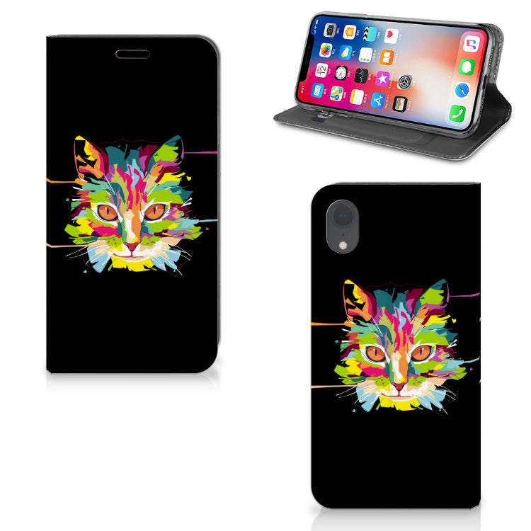 Apple iPhone Xr Magnet Case Cat Color
