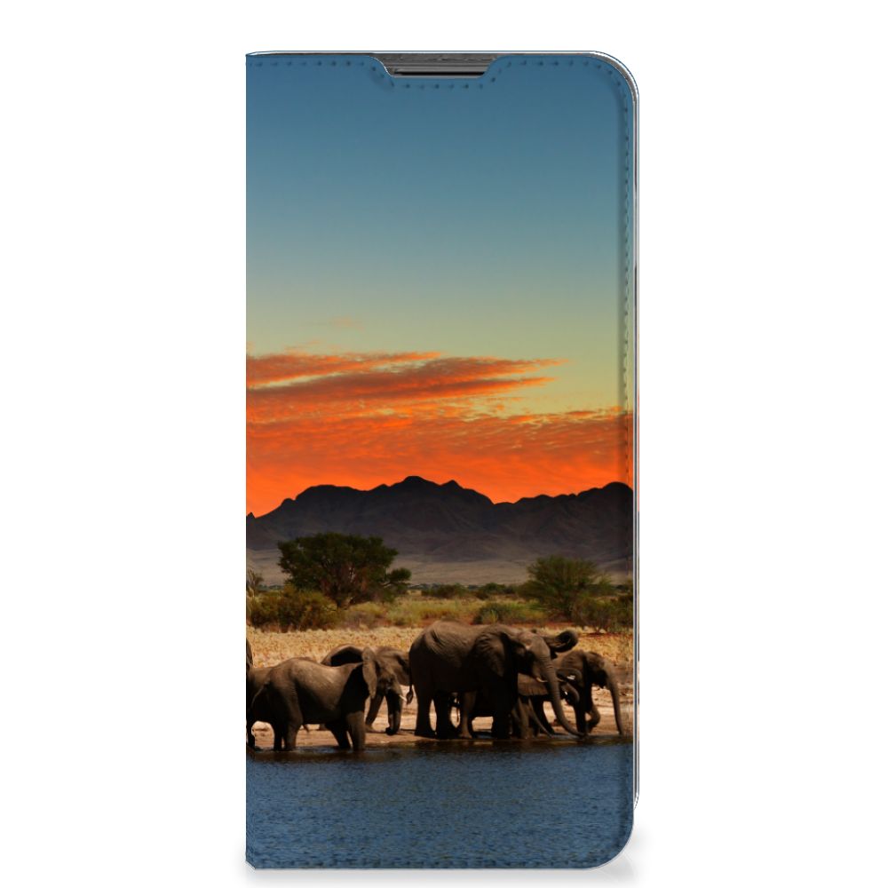 Motorola Moto G22 Hoesje maken Olifanten - B2C Telecom