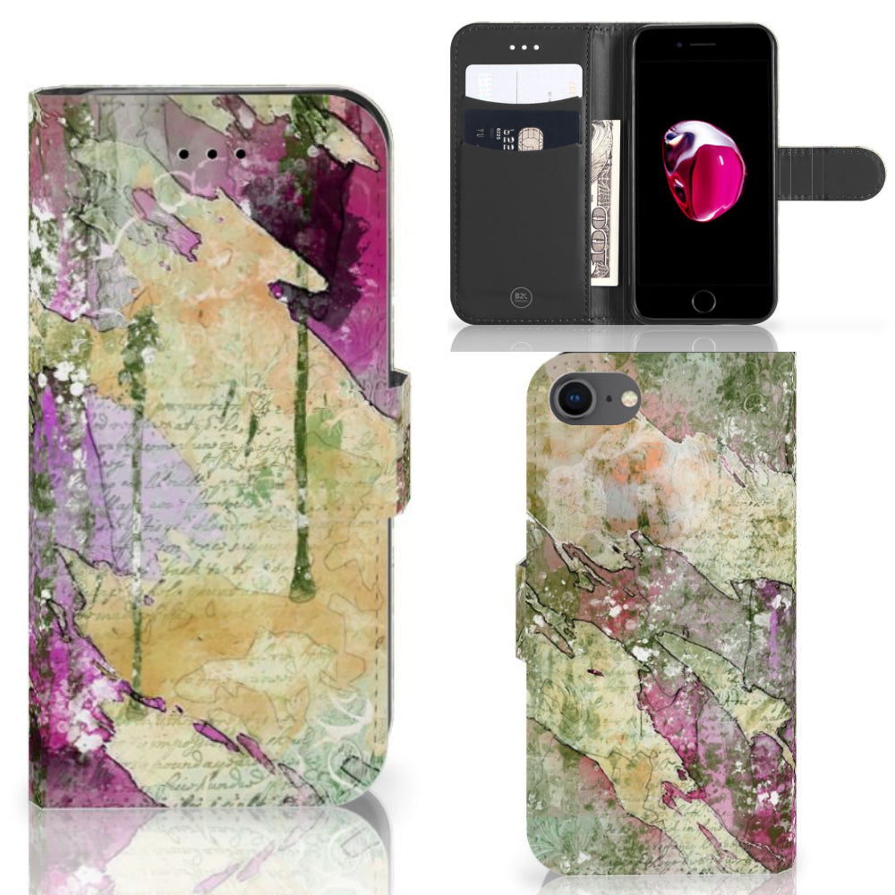 Hoesje iPhone 7 | 8 | SE (2020) | SE (2022) Letter Painting