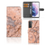 Samsung Galaxy S21 Plus Bookcase Marmer Oranje