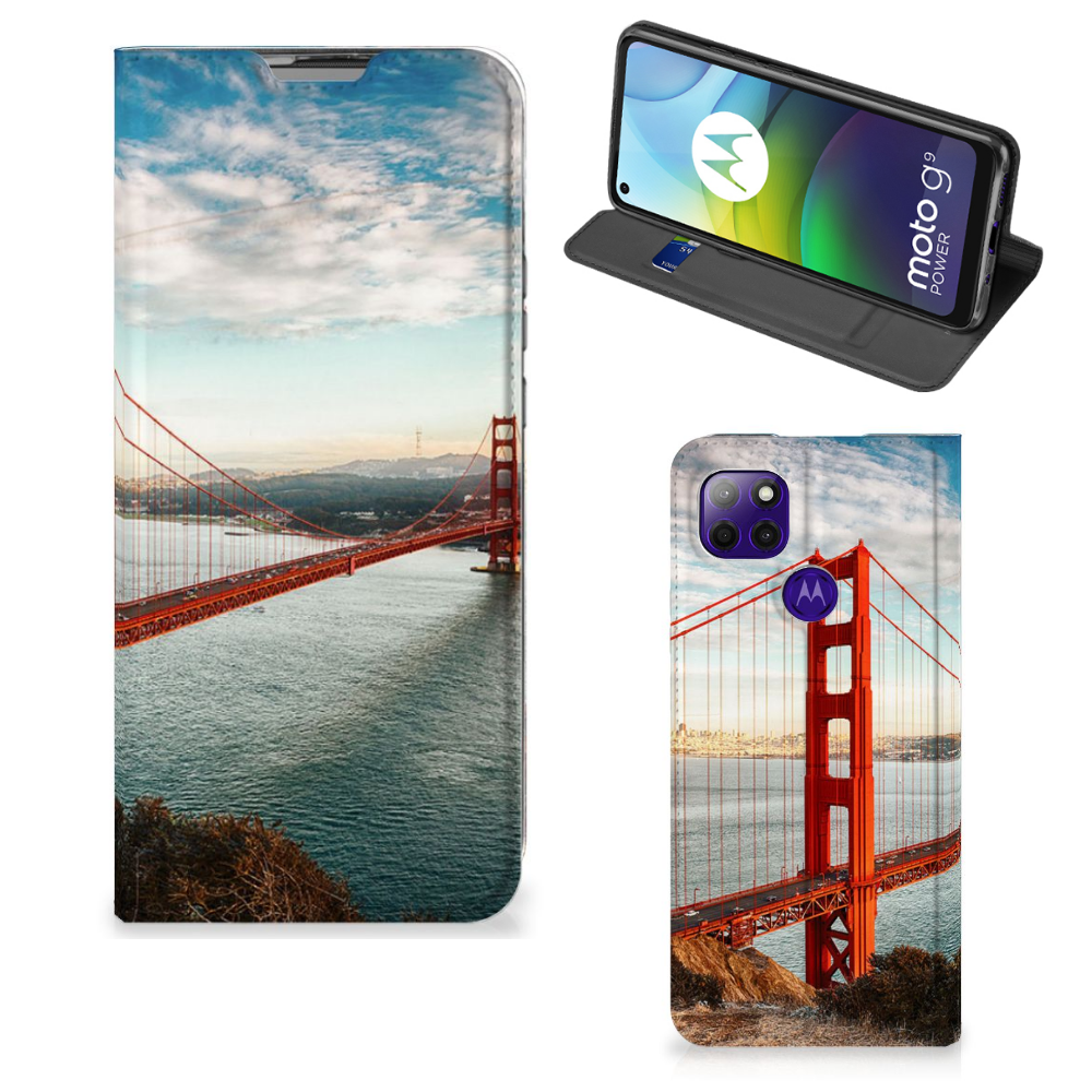 Motorola Moto G9 Power Book Cover Golden Gate Bridge - B2C Telecom