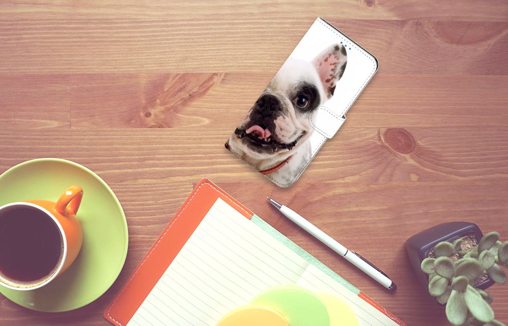 Motorola Moto E32 | Moto E32s Telefoonhoesje met Pasjes Franse Bulldog