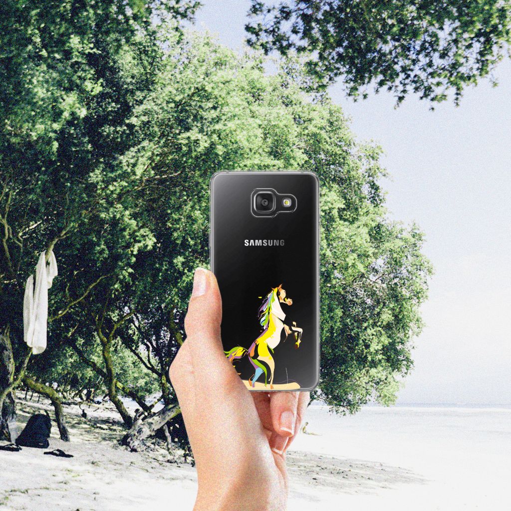 Samsung Galaxy A3 2016 Telefoonhoesje met Naam Horse Color