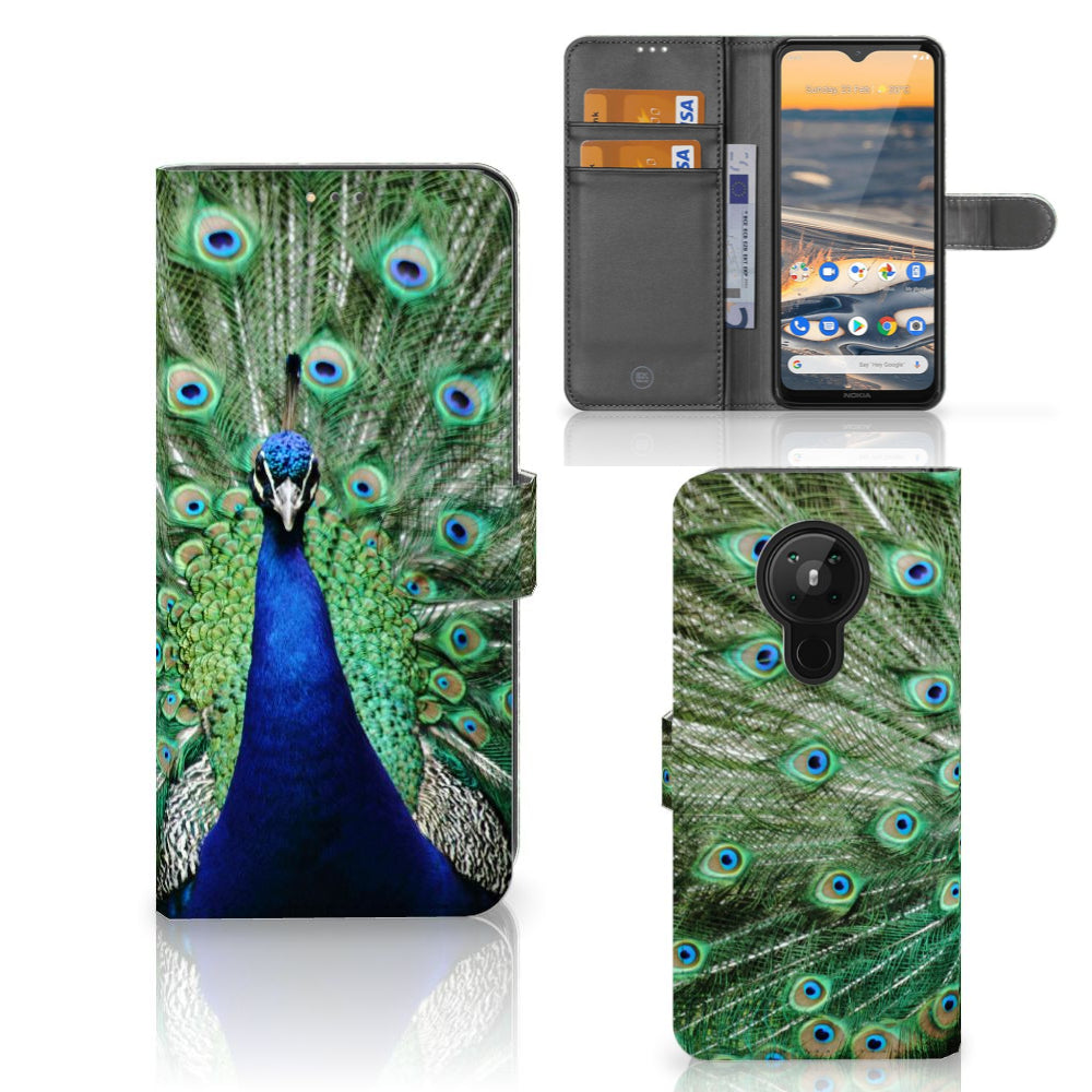 Nokia 5.3 Telefoonhoesje met Pasjes Pauw