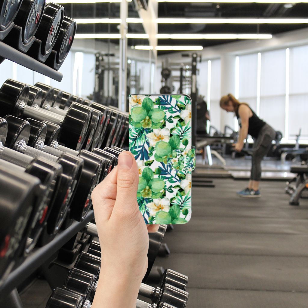 Samsung Galaxy S8 Hoesje Orchidee Groen